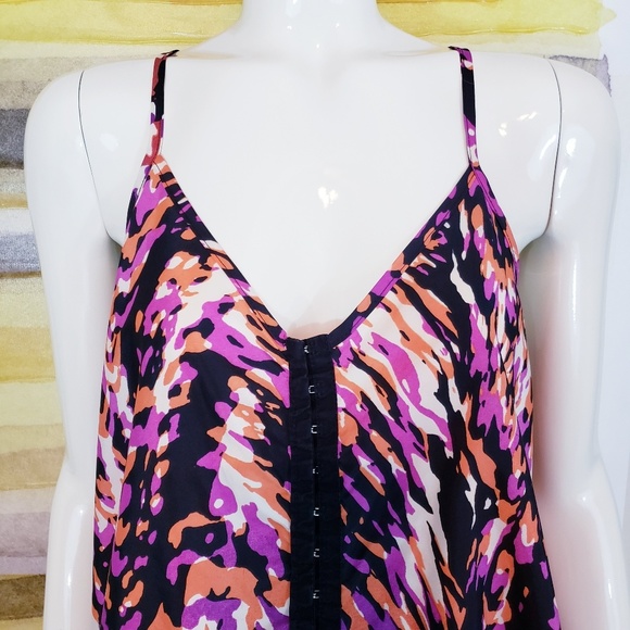 Multi-Color Racerback Cami Top | Size Medium - Picture 6 of 9